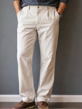 Hudson North Men’s Cotton Pants – Size 40/32 – Cream